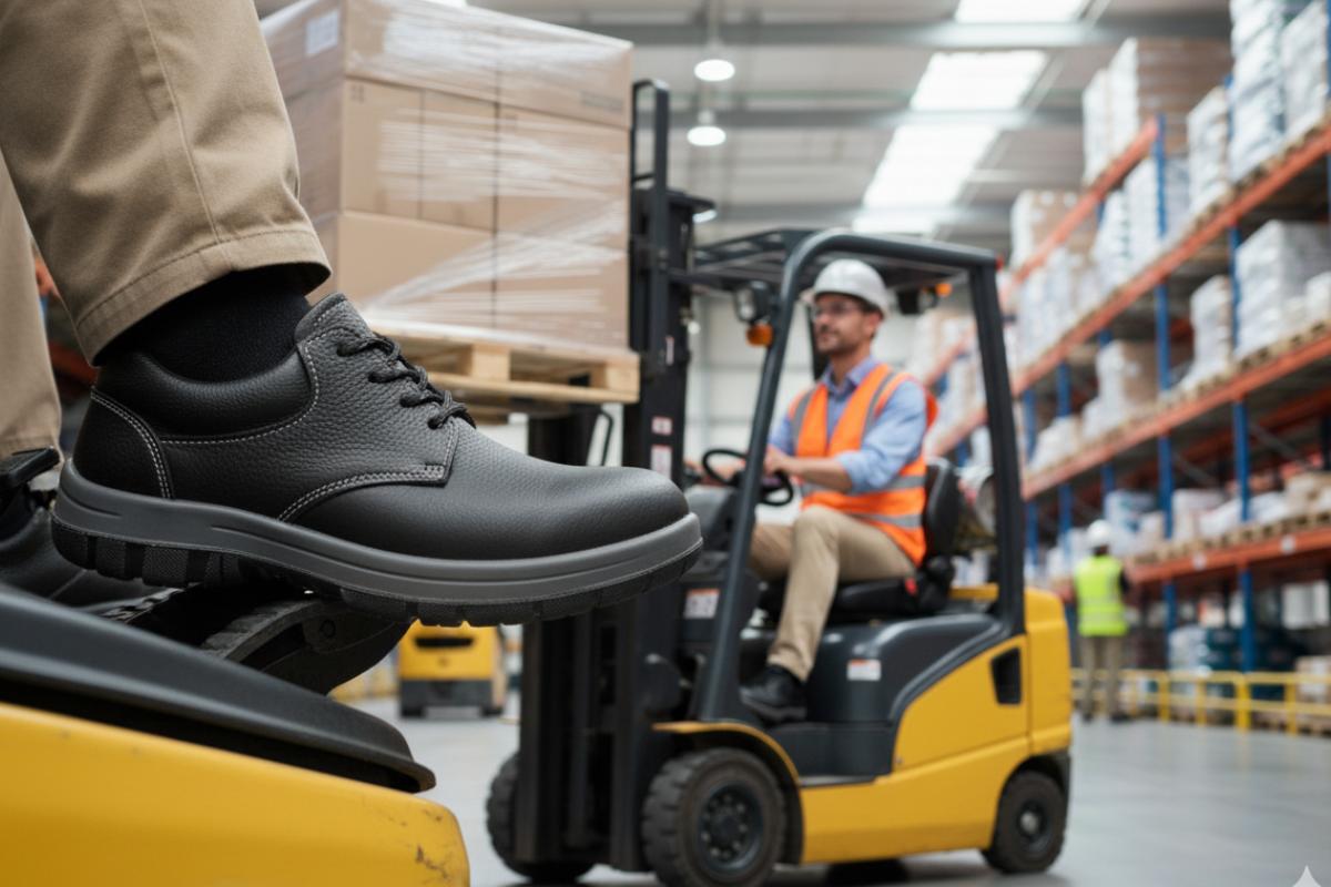 Botina de segurança: ambiente de trabalho com botina Safetline