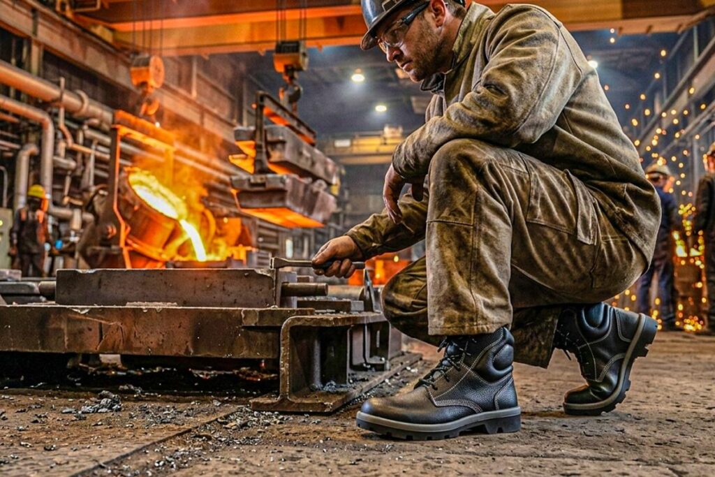 Botina de Amarrar Antitorção (Solado Vulcano)