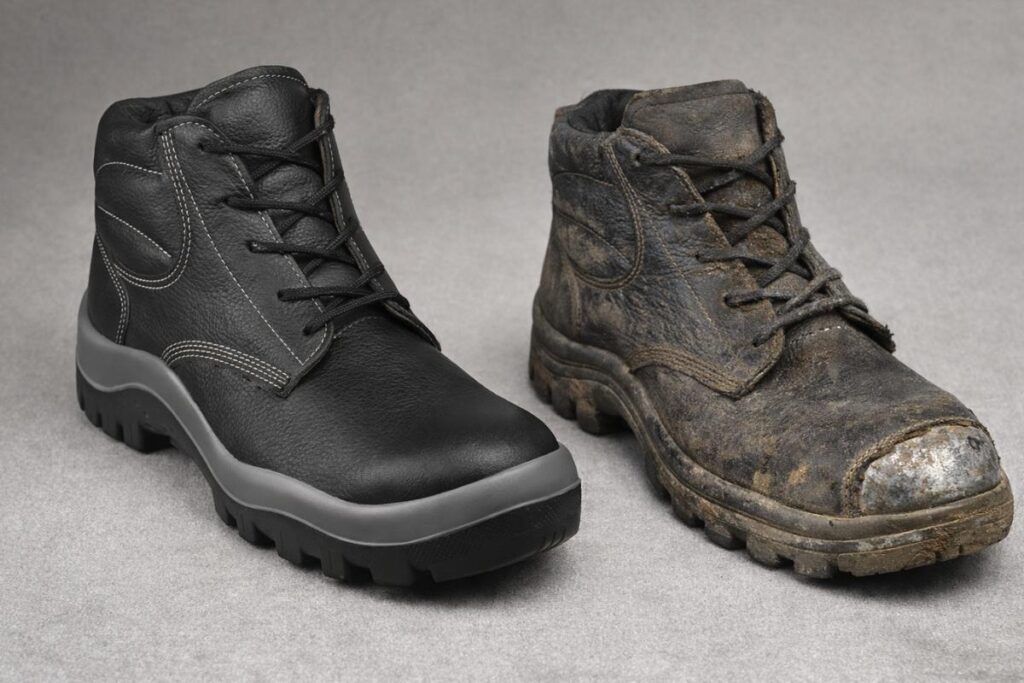 validade calçado de segurança: comparativo