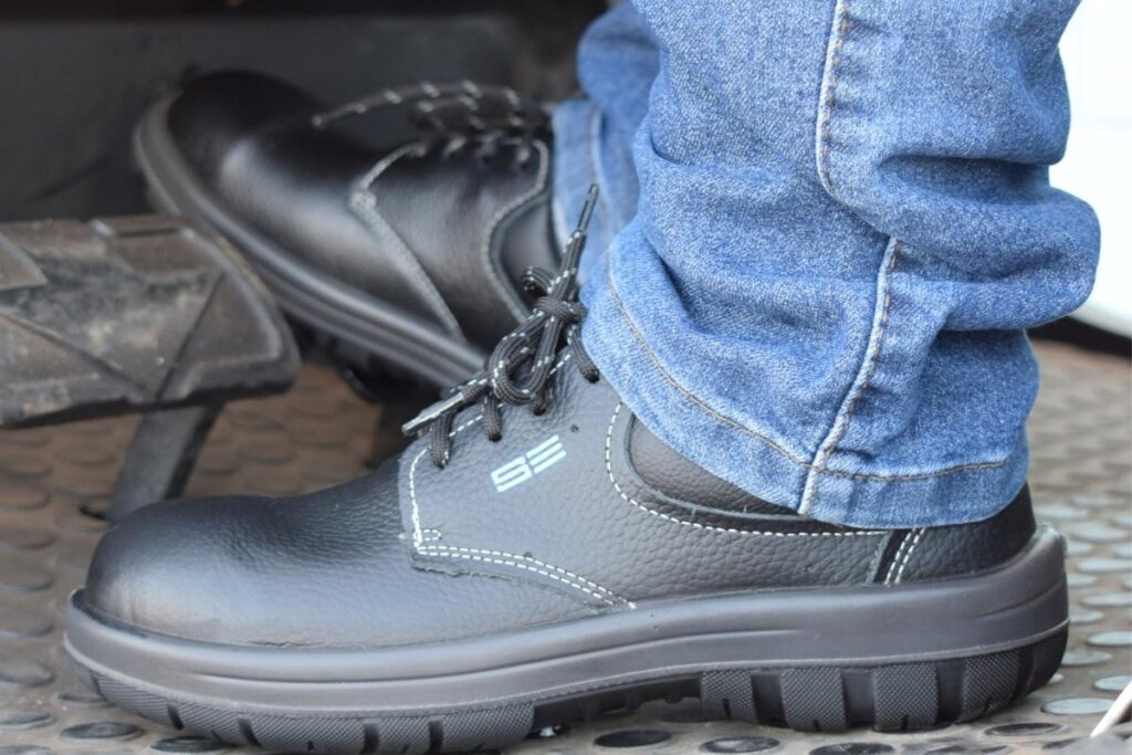 Calçados de segurança confortáveis: exemplo de calçado de segurança